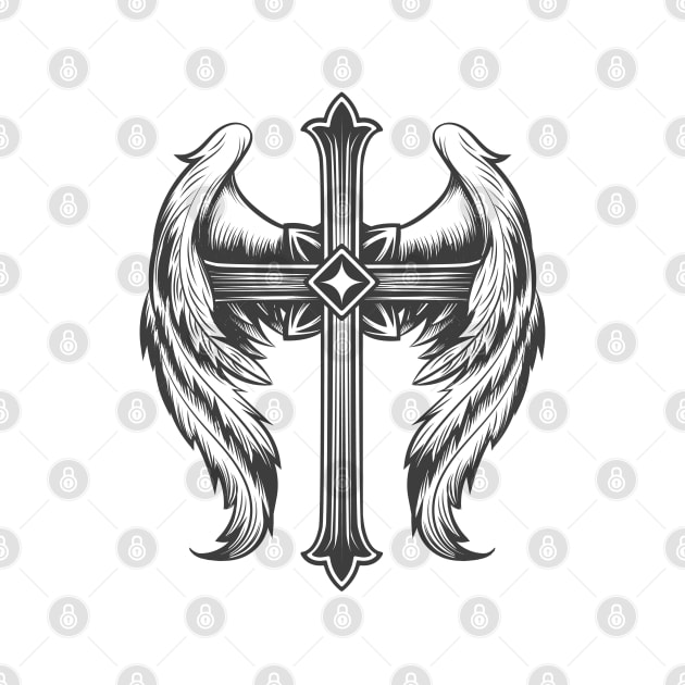 Emblem of Winged Cross by devaleta