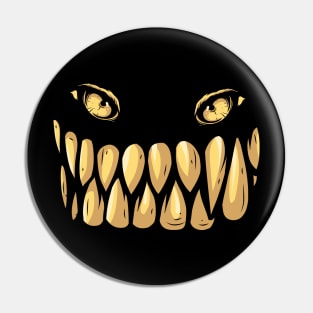 Monster Face Pin