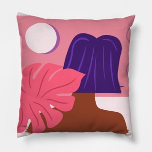 tropical pink paradise Pillow