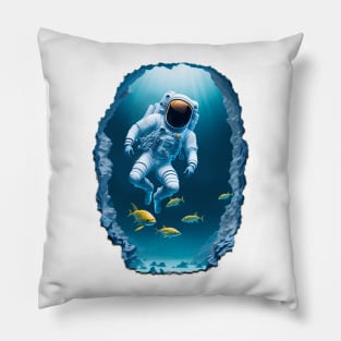 Underwater Astronaut Pillow