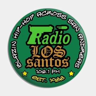 Radio Los Santos , Rock Radio Pin for Sale by theDlab