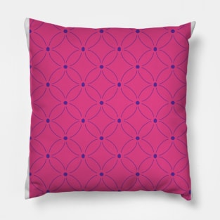 Moroccan Circles Pink & Purple Pillow