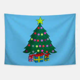 Cozy Christmas Tree Tapestry