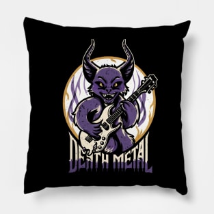 death metal Satanic Baphomet cat Pillow