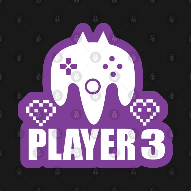 Gamer Player-3 Shirt and Gifts for Gaming and Gaming Lovers by ArtoBagsPlus