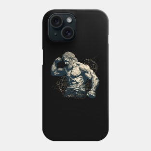 Greek God Extra Muscles Tee Phone Case