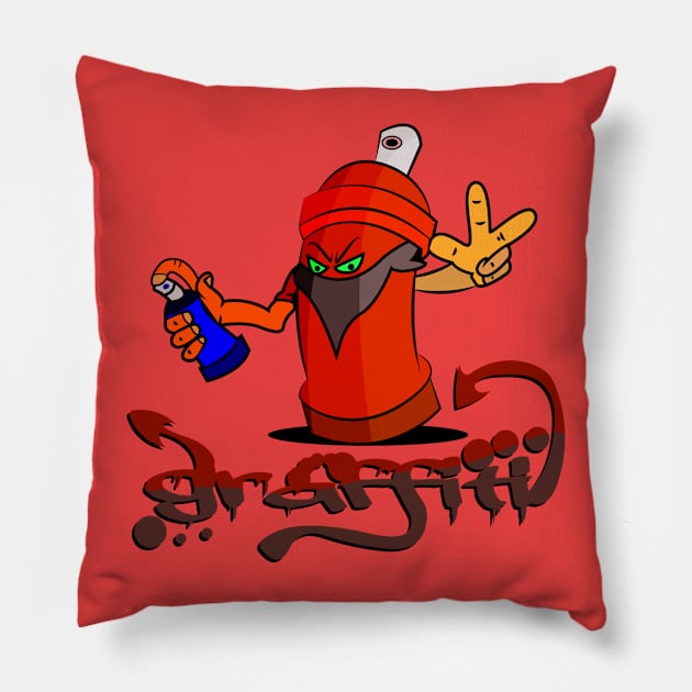 Graffiti Pillow by melcu