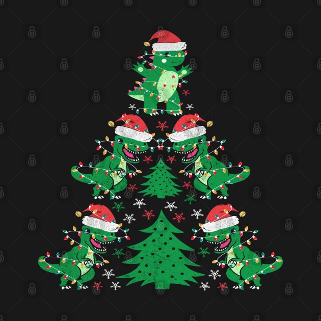 Tree Rex Funny T Rex Christmas Tree Dinosaur Lover Gift by BadDesignCo