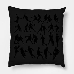 Basketball Poses Stickers Pillow