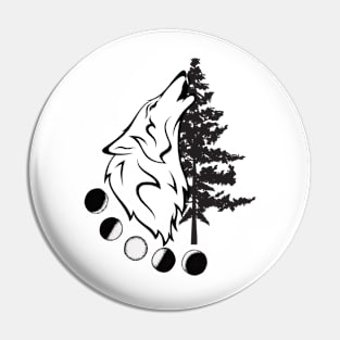 Wolf Howling Pin