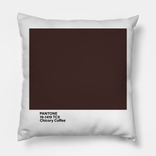 PANTONE 19-1419 TCX Chicory Coffee Pillow