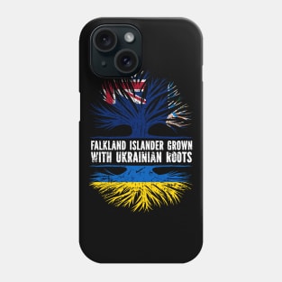 Falkland Islander Grown with Ukrainian Roots Flag Phone Case