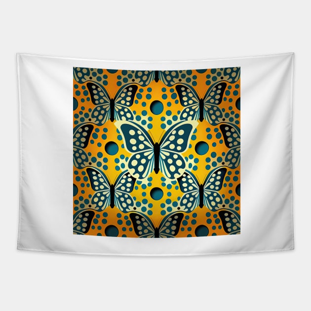 A Colorful Butterfly Pattern Tapestry by daniel4510