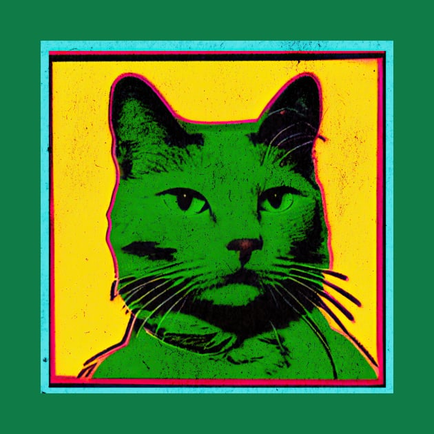 Pop Art Style Cat by jetartdesign