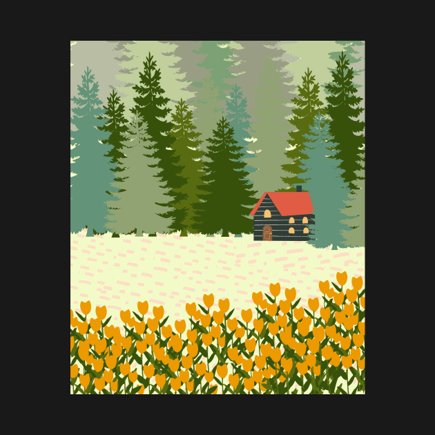 Little house in the big woods by SkyisBright