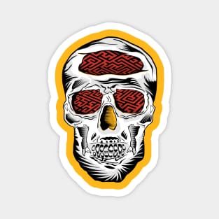 Skull maze Magnet