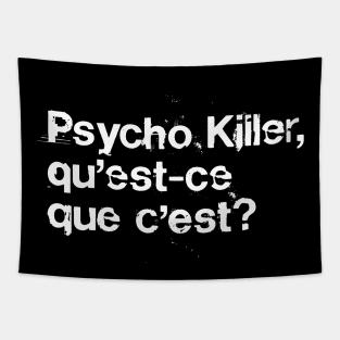 Psycho Killer  / Post Punk Typography Tapestry