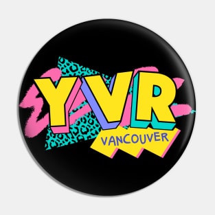 Vancouver, British Columbia Retro 90s Logo Pin