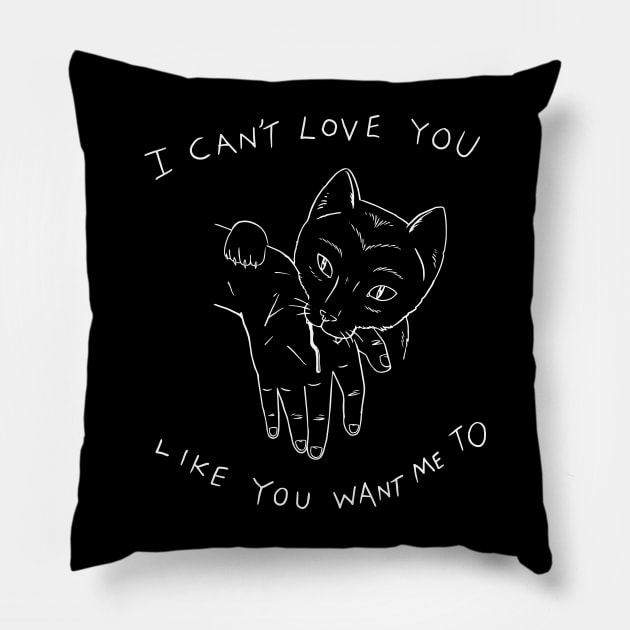 Bite The Hand That Feeds - Inverted - Illustrated Lyrics Pillow by bangart