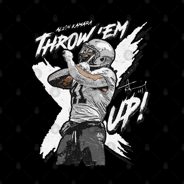 Alvin Kamara New Orleans Throw Up The X by MASTER_SHAOLIN