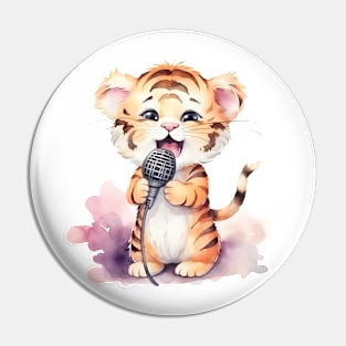 Bengal Tiger Singing Pin