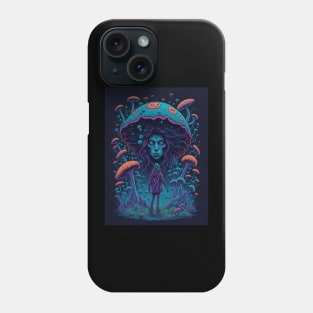 Techno Psy Shirt - Psychedelic Organism - Catsondrugs.com - rave, edm, festival, techno, trippy, music, 90s rave, psychedelic, party, trance, rave music, rave krispies, rave flyer Phone Case