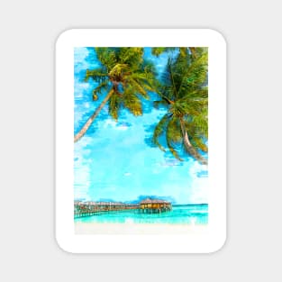 Summer Vibe Maldives Beach Lagoon Hotels Magnet