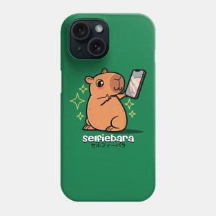 Funny Cute Kawaii Capybara Taking Selfie Funny Meme Phone Case