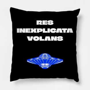 RES INEXPLICATA VOLANS (Unexplained Flying Object) Pillow