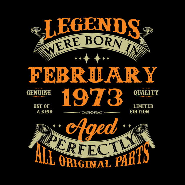 February 1973 Legend 50th Birthday Gift by Kontjo