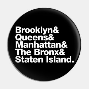 The Five Boroughs Pin