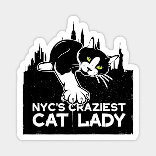 New York Craziest Cat Lady Magnet