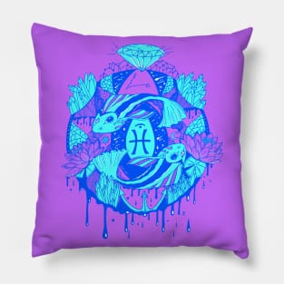 Blue Mystic Pisces Motion Pillow