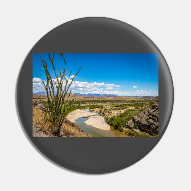 Rio Grande at Big Bend Pin by Gestalt Imagery