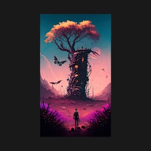 Synthwave fantasy nature T-Shirt