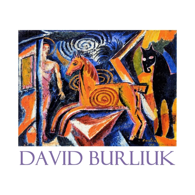 Carousel by Russian Futurist David Burliuk by Naves