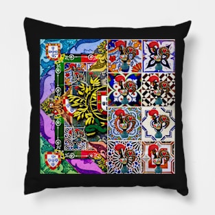 Portuguese folk art Pillow