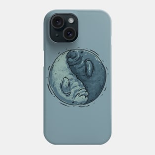 Manatee Yin and Yang Phone Case