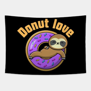 Doughnut day sloth Tapestry