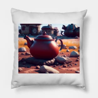 Red Teapot Pillow