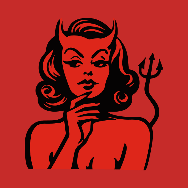 Retro Devil Girl by n23tees