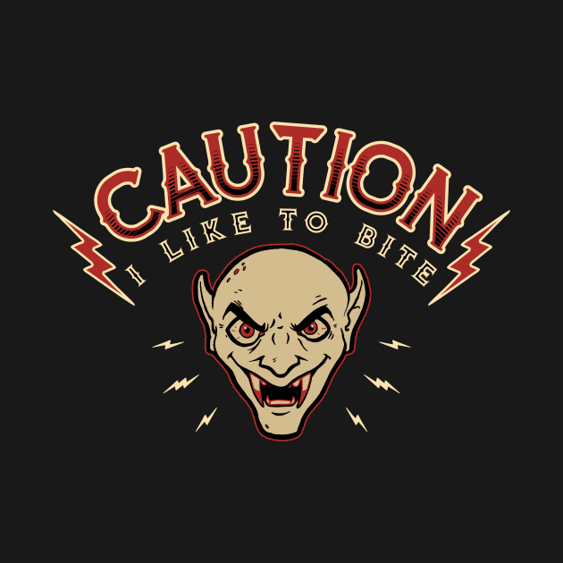 Caution Vampire Bite by CupidsArt - TP