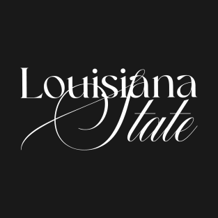 Louisiana State word design T-Shirt