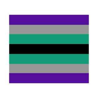 Aegosexual flag (7 stripes) T-Shirt