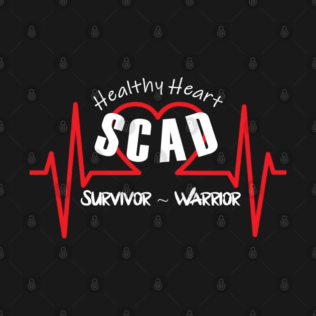 SCAD Healthy Heart Survivor & Warrior by WordDesign