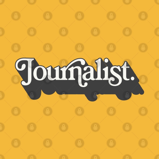 AWESOME Journalist Typographic Design by DankFutura