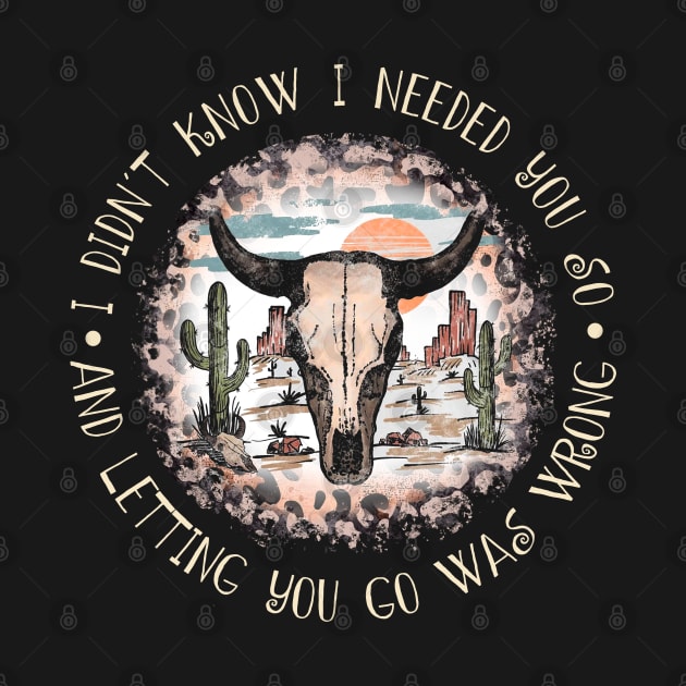 I didn't know I needed you so And letting you go was wrong Skull Bull Leopart Deserts by Merle Huisman