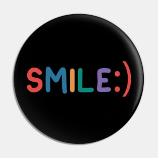 smiley text Pin