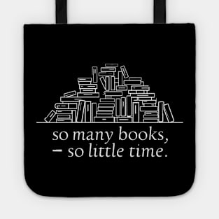 So many books so little time Tote