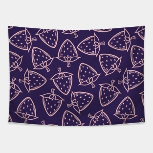 Cute Simple Strawberry Tapestry